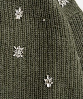 【26WINTER COLLECTION】Bijou Henley Neck Knit Top