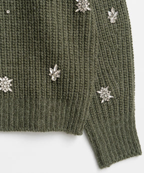 【26WINTER COLLECTION】Bijou Henley Neck Knit Top