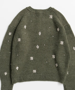【26WINTER COLLECTION】Bijou Henley Neck Knit Top