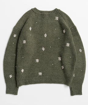 【26WINTER COLLECTION】Bijou Henley Neck Knit Top