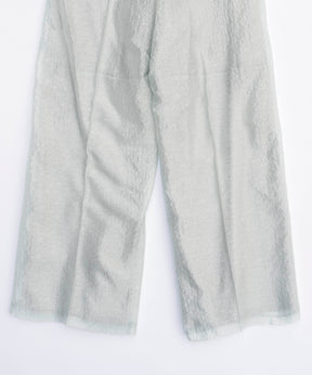 Sheer Jacquard High Waist Pants