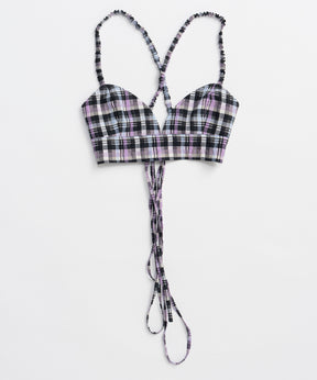 【2026Summer PRE-ORDER】Checkered Short Bustier