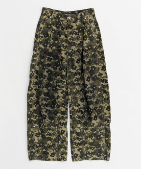 【25SPRING PRE-ORDER】Flower Camouflage Curve Pants