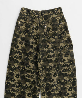 【25SPRING PRE-ORDER】Flower Camouflage Curve Pants