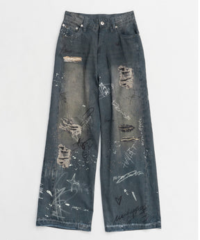 【25SPRING PRE-ORDER】Denim Print Pants