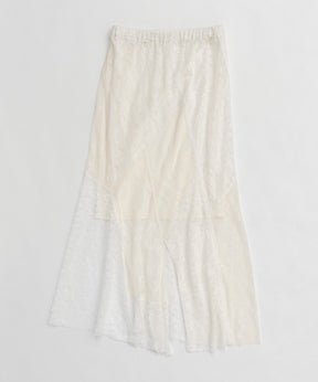 【25SPRING PRE-ORDER】Lace Fabric Docking Skirt