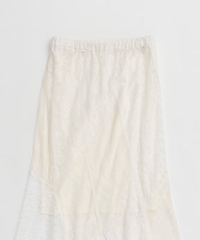 【25SPRING PRE-ORDER】Lace Fabric Docking Skirt