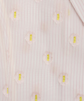 Flower Sheer Half-Sleeve Jacket