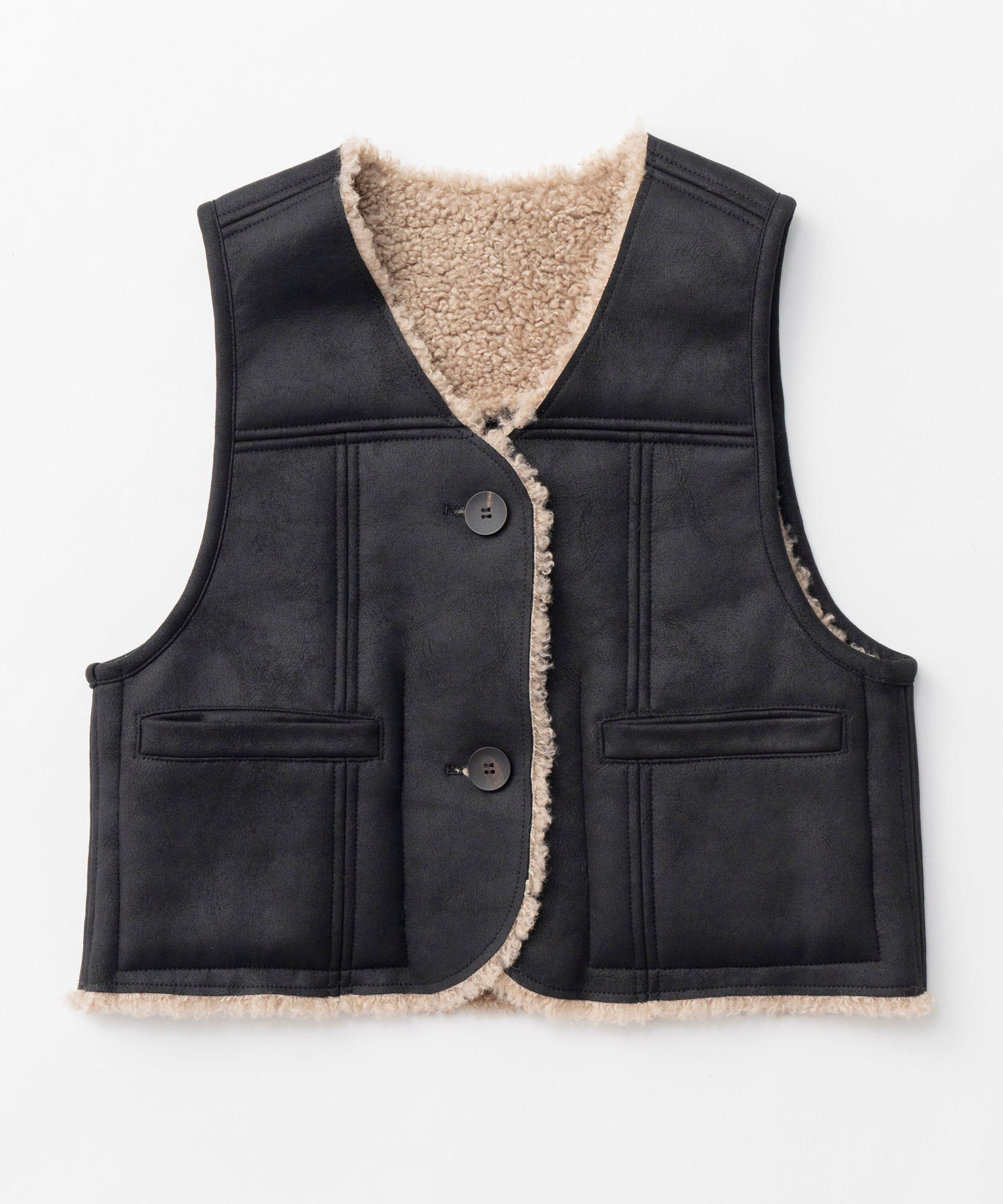 【24WINTER PRE-ORDER】2way Boa Vest