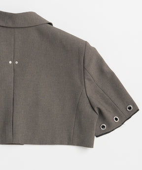 Eyelet Short Jacket