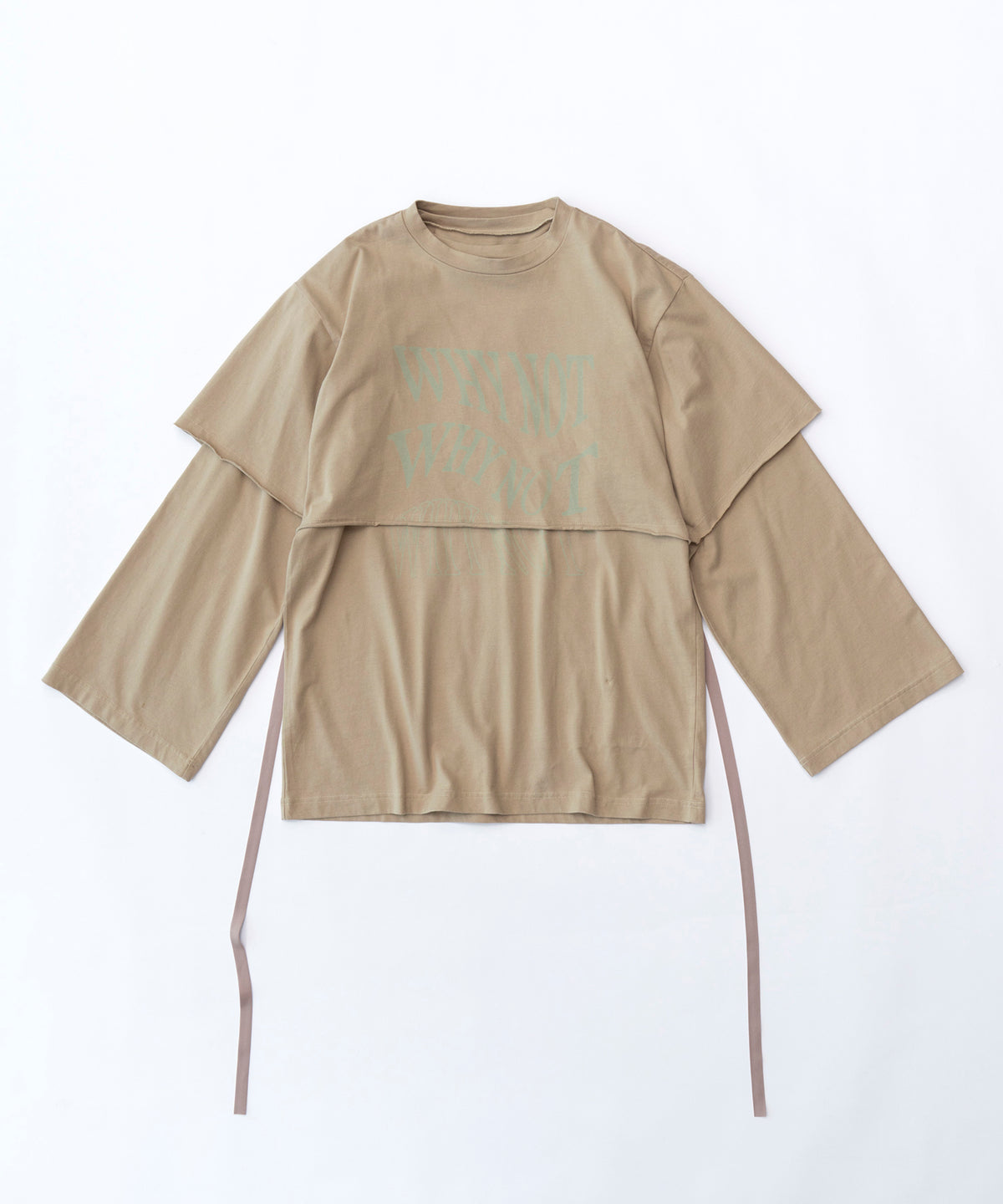 【SALE】WHY NOT Layered Long T-shirt