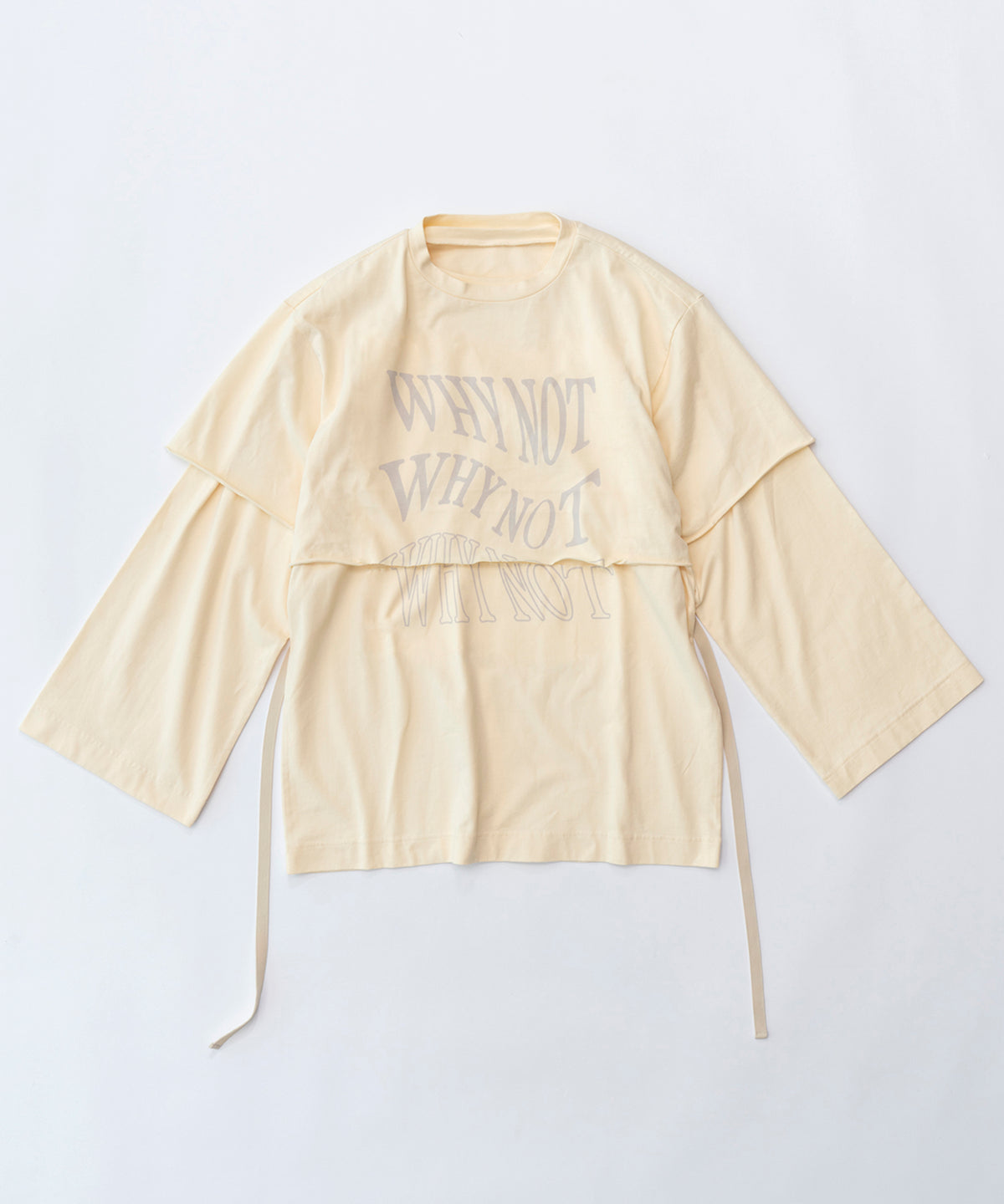 【SALE】WHY NOT Layered Long T-shirt