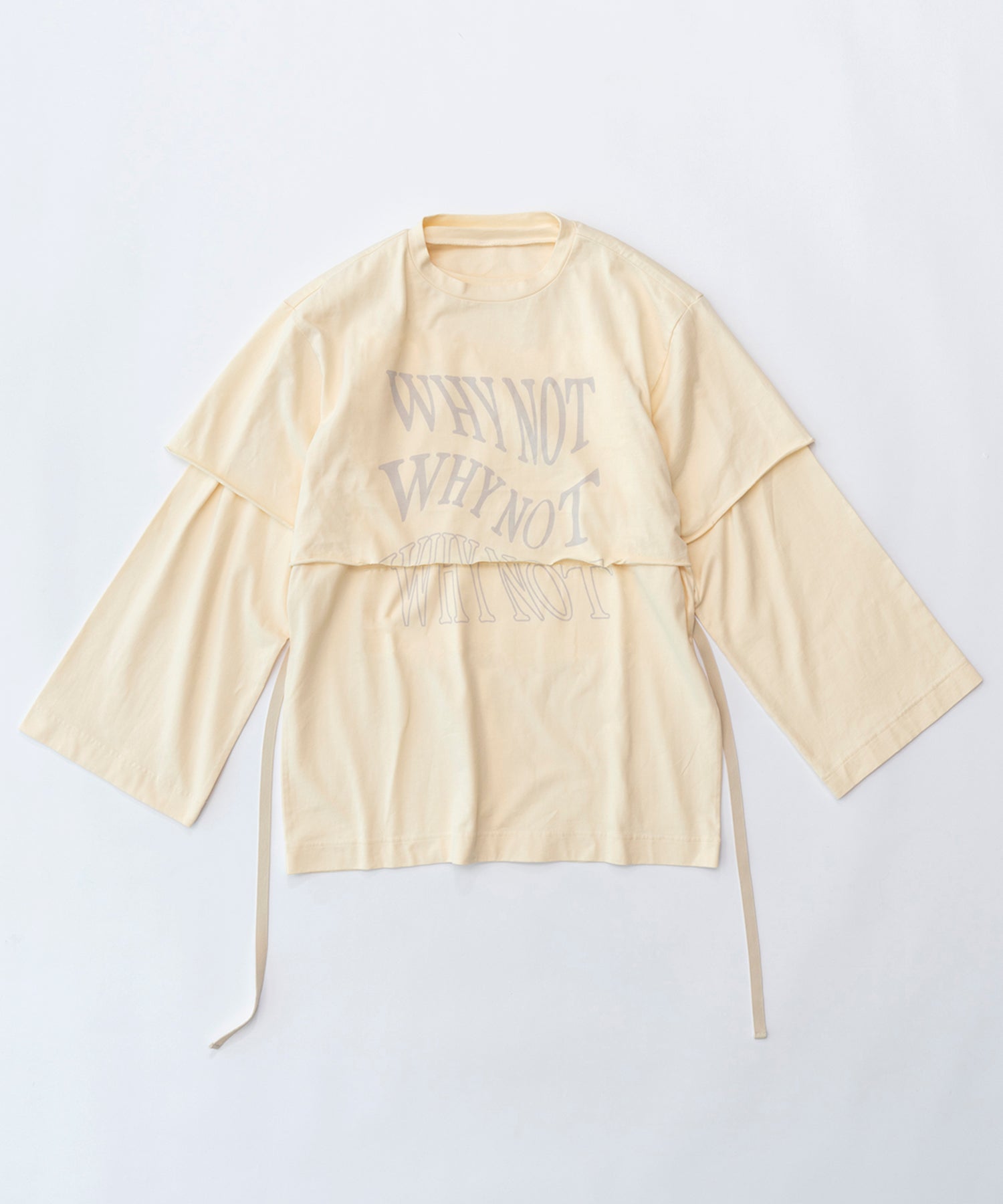 SALE】WHY NOT Layered Long T-shirt
