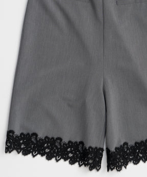 【2026Summer PRE-ORDER】Lace Trim Short Jumpsuit