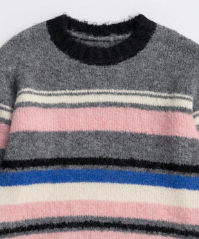 Multi-border Knit Top