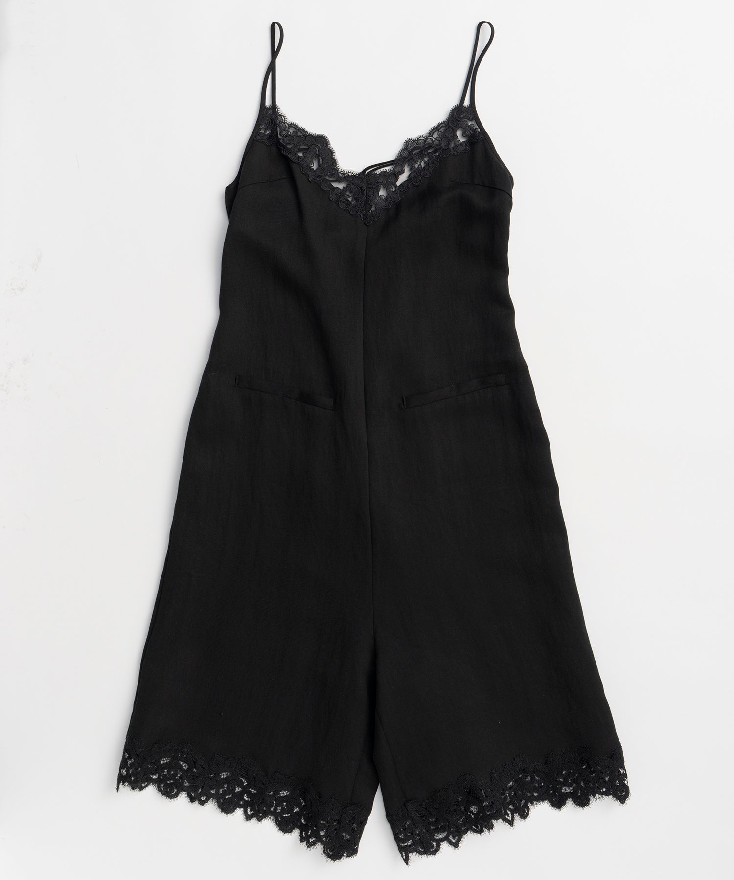 【2026Summer PRE-ORDER】Lace Trim Short Jumpsuit