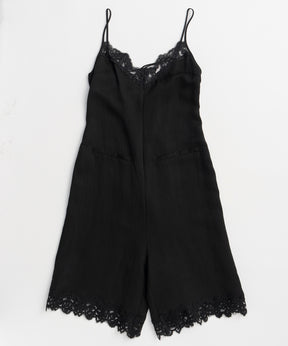 【2026Summer PRE-ORDER】Lace Trim Short Jumpsuit