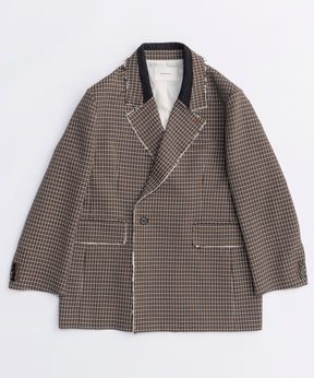 2way Hooded Scarf Cut Off Jacket