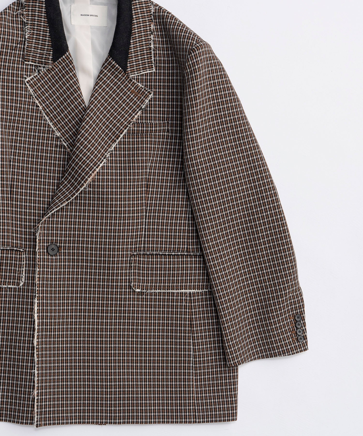 2way Hooded Scarf Cut Off Jacket