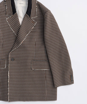 2way Hooded Scarf Cut Off Jacket