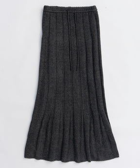 [25周期预订]随机肋骨编织喇叭裙