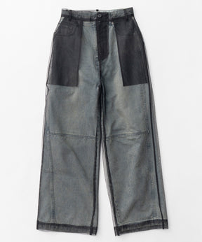 【24WINTER PRE-ORDER】Tulle Layer Denim Pants