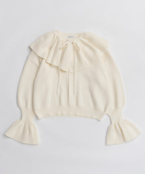 [25winter preoder] 2way ruffle collar 니트