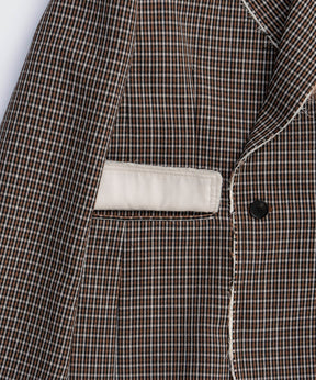 2way Hooded Scarf Cut Off Jacket