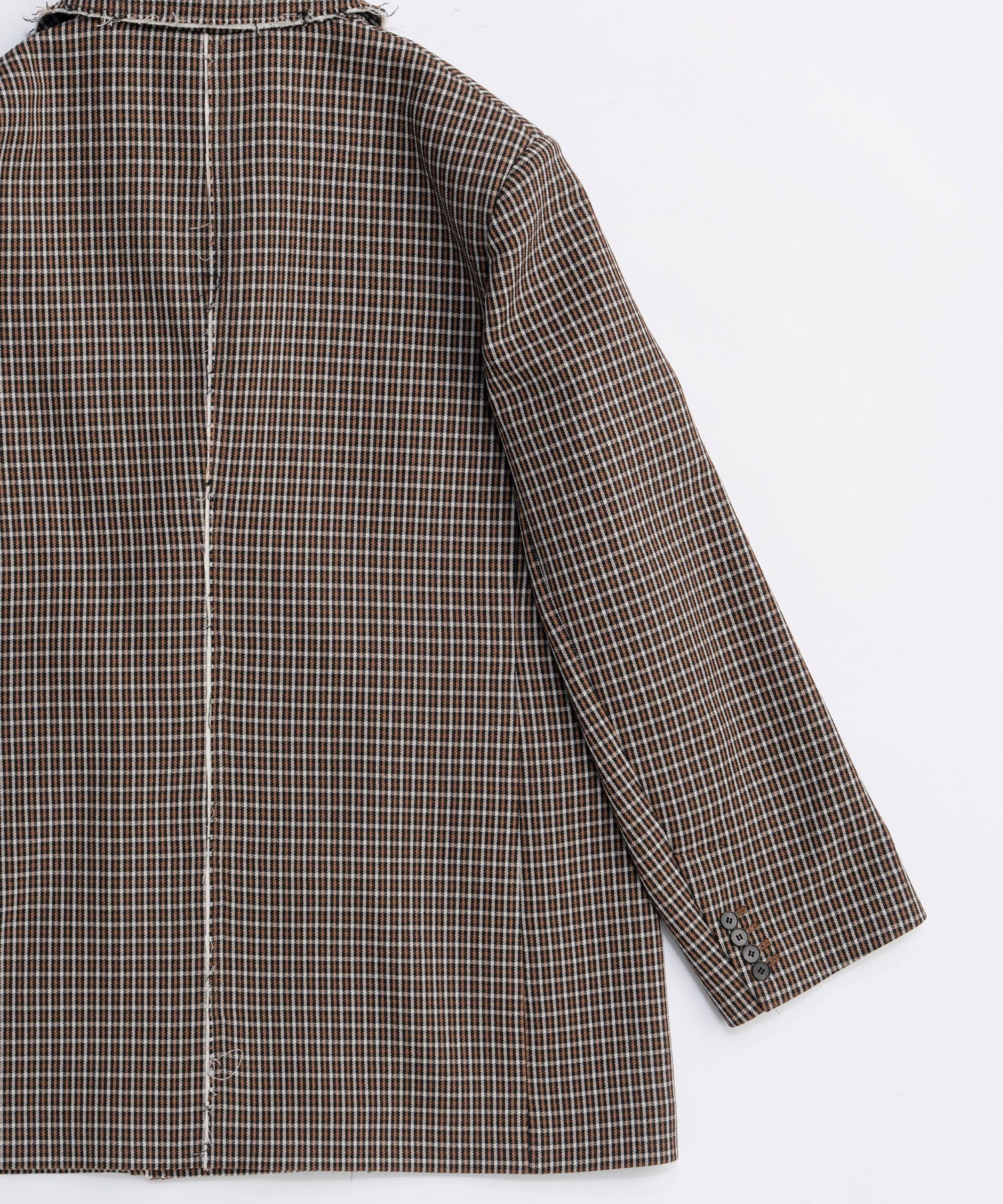 2way Hooded Scarf Cut Off Jacket