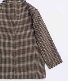 2way Hooded Scarf Cut Off Jacket