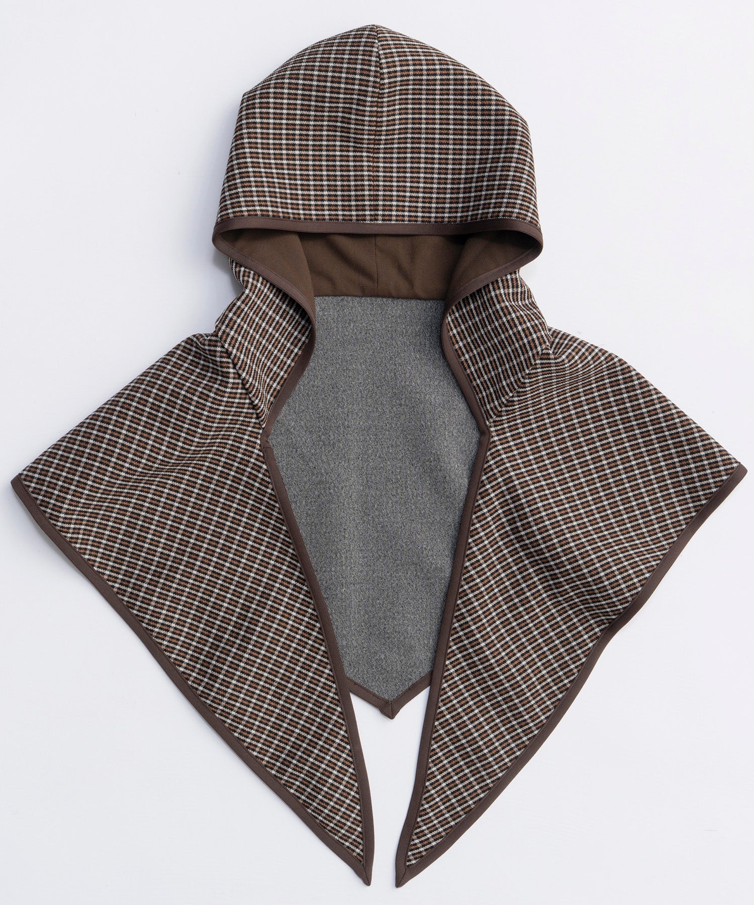 2way Hooded Scarf Cut Off Jacket