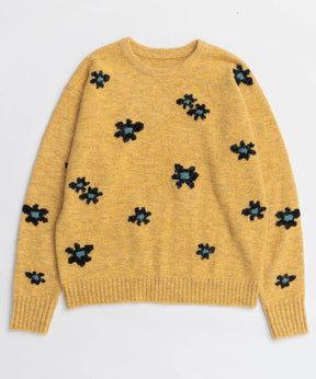 Many Flower Knit Pullover