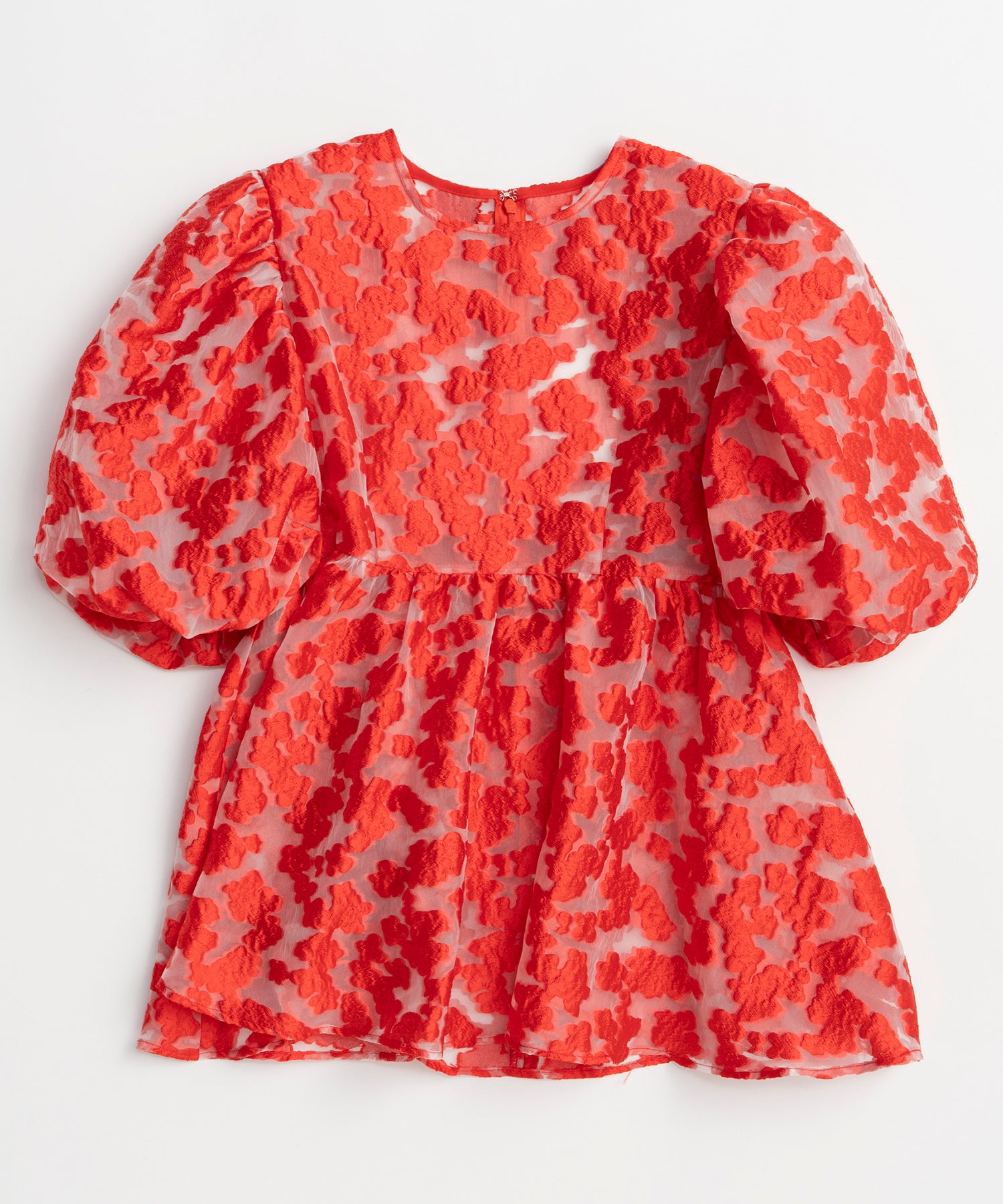 [2026Summer PRE-ORDER] Sheer Flower Jacquard Blouse