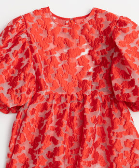 [2026Summer PRE-ORDER] Sheer Flower Jacquard Blouse