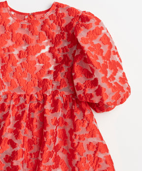[2026Summer PRE-ORDER] Sheer Flower Jacquard Blouse
