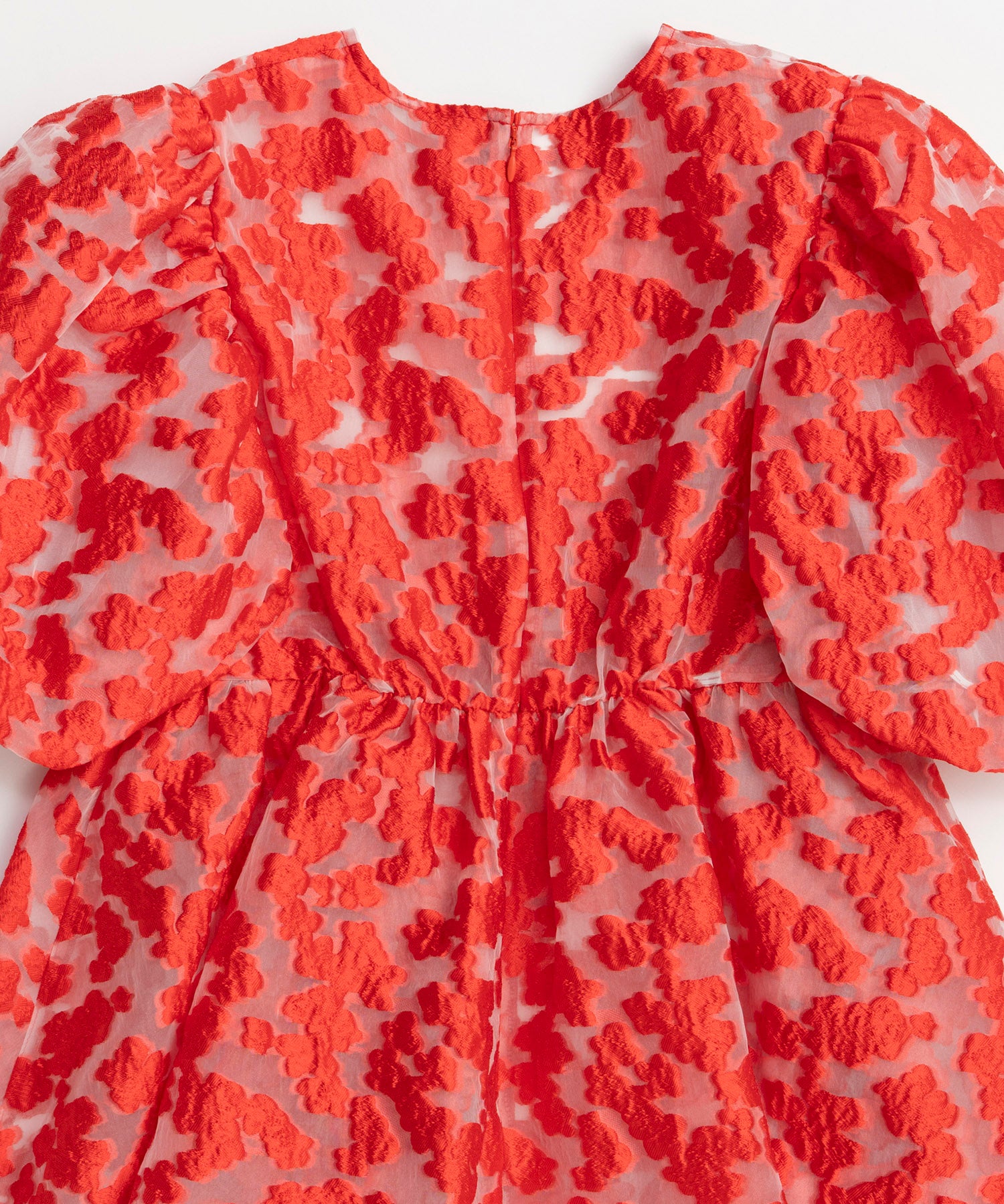 [2026Summer PRE-ORDER] Sheer Flower Jacquard Blouse