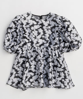 [2026Summer PRE-ORDER] Sheer Flower Jacquard Blouse