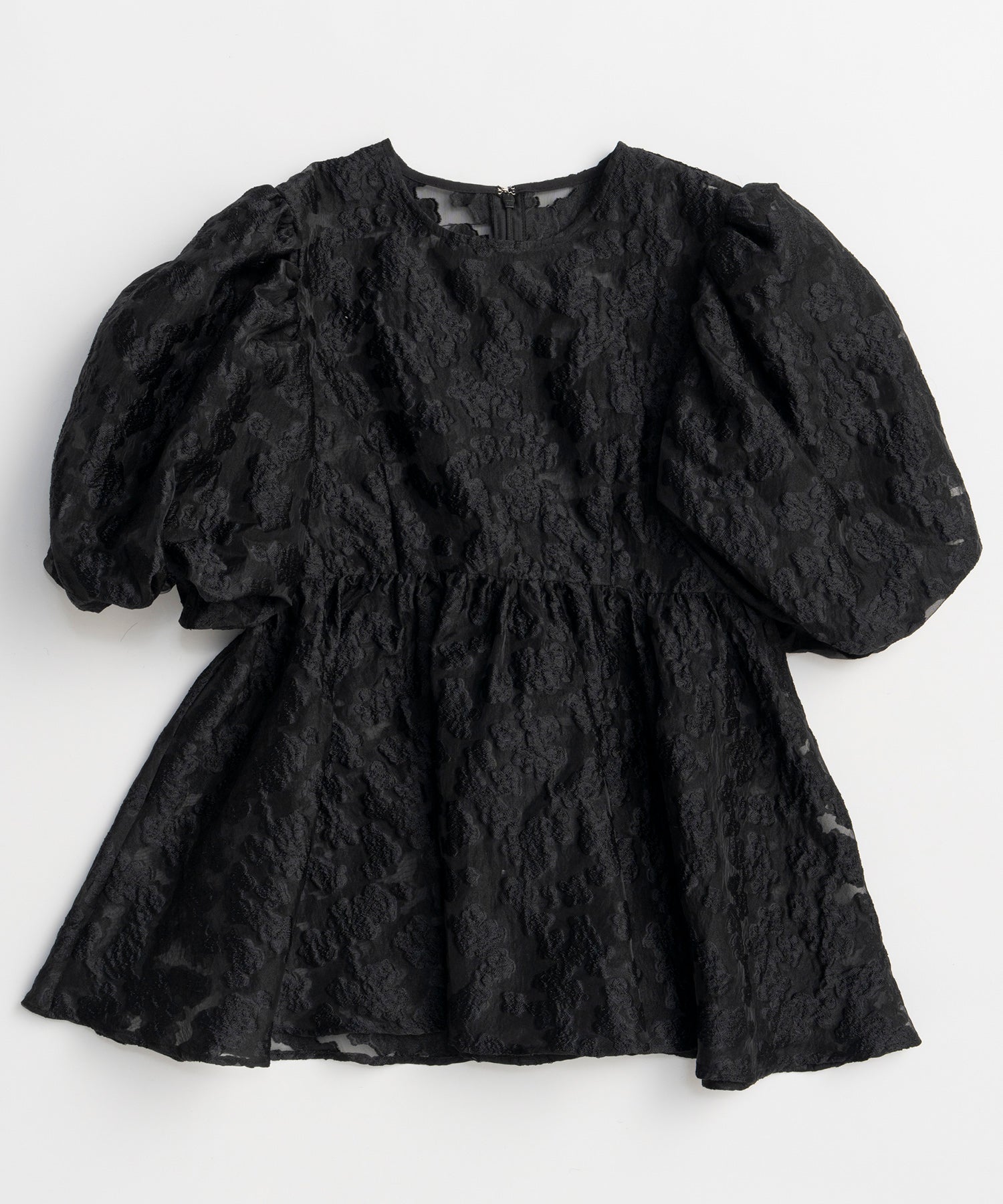 [2026Summer PRE-ORDER] Sheer Flower Jacquard Blouse
