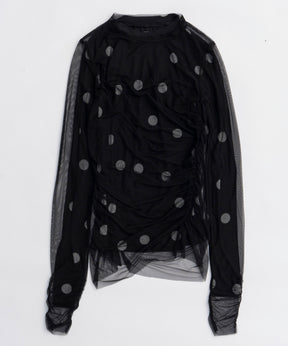Sheer Dot Layered Tops