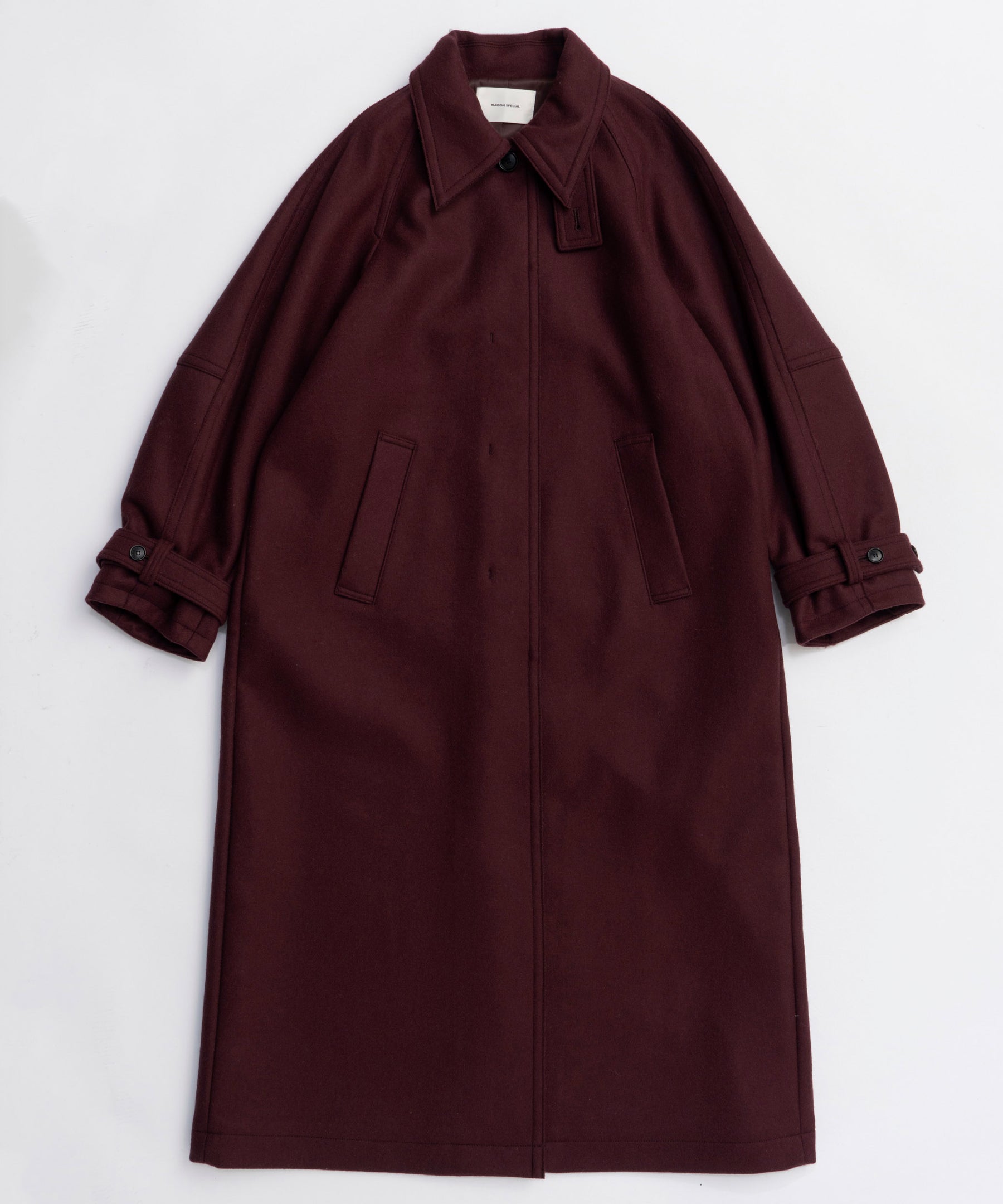 25WINTER PRE-ORDER】Clear Melton Balmacaan Coat