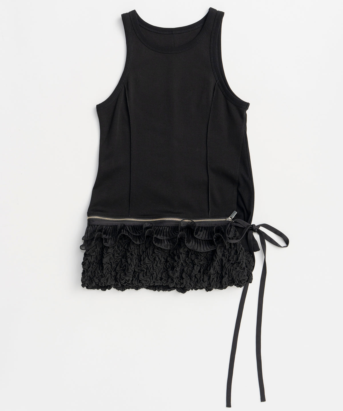 【PRE-ORDER】2WAY Balloon Peplum Tank Top