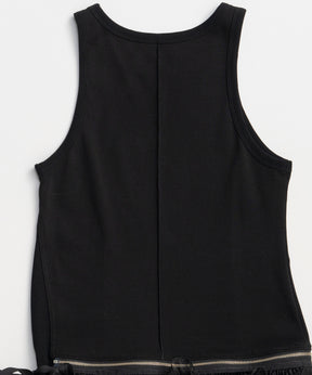 【PRE-ORDER】2WAY Balloon Peplum Tank Top