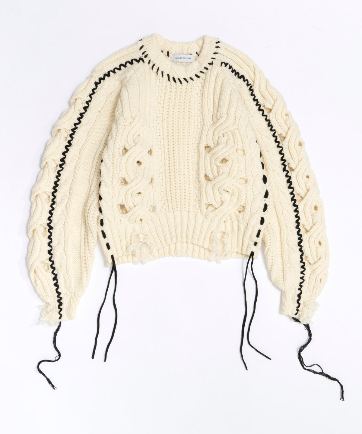 Hand Stitch Popcorn Cable Knit