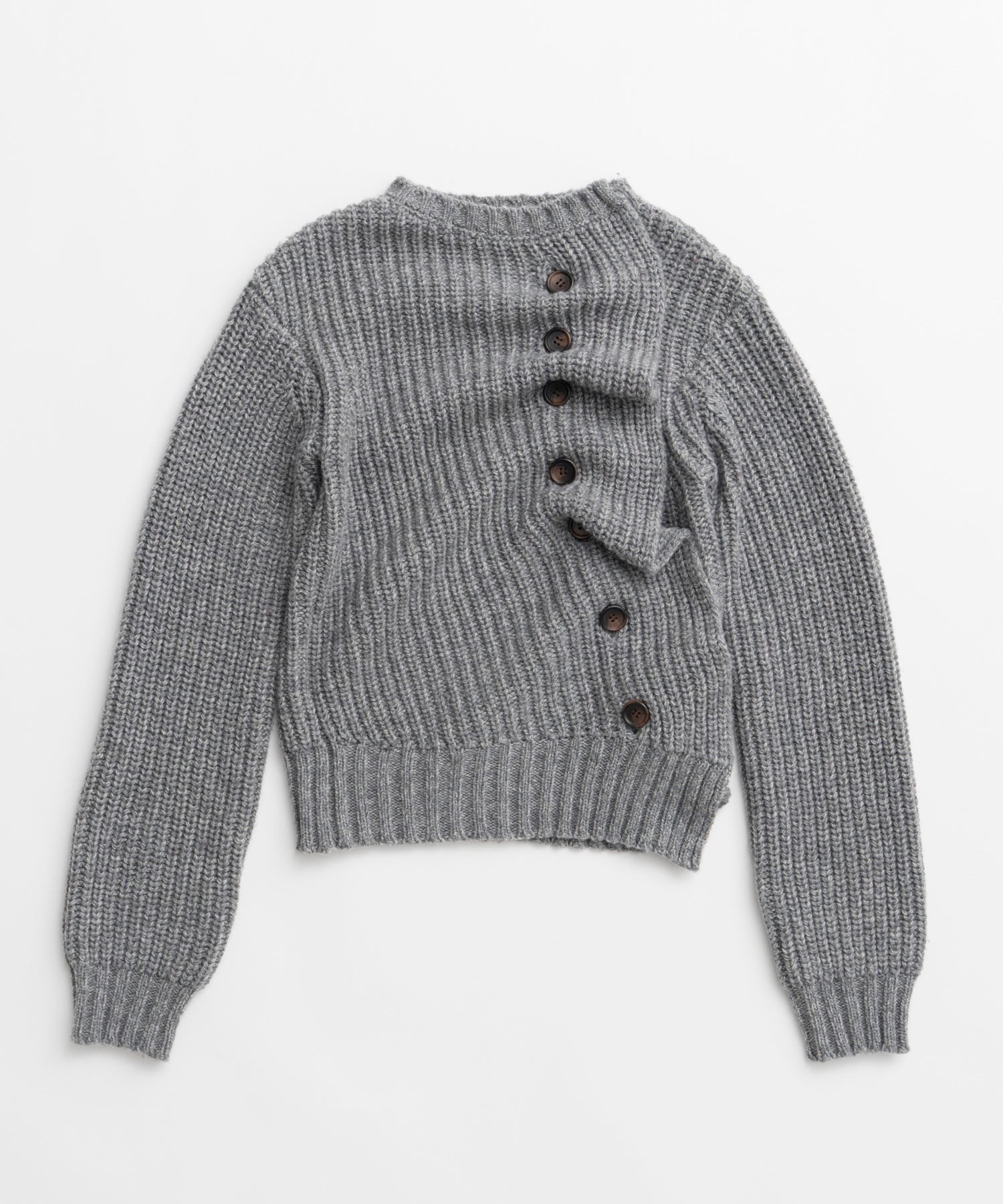【26WINTER PRE-ORDER】Asymmetrical Frill Cardigan