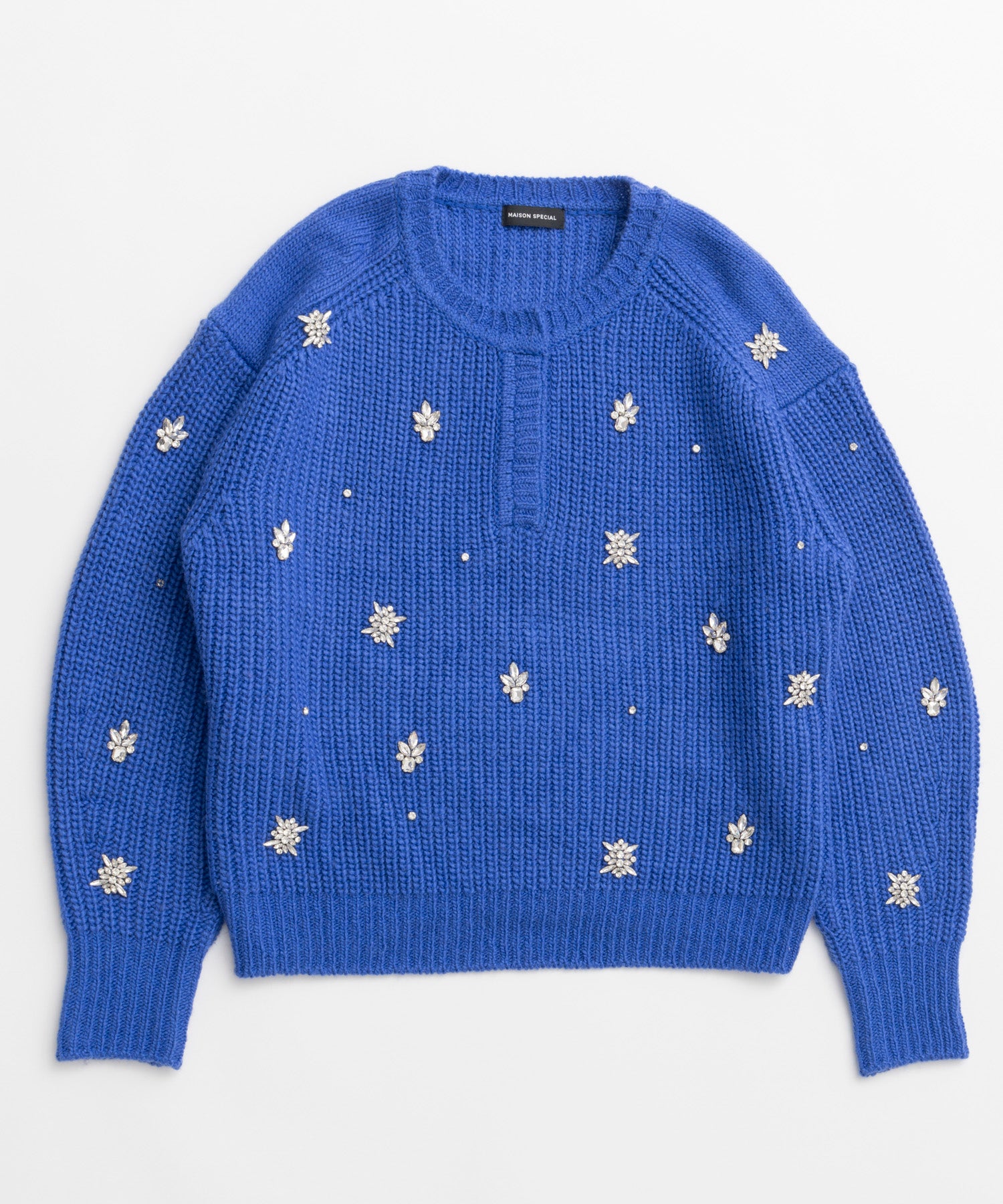 【26WINTER COLLECTION】Bijou Henley Neck Knit Top