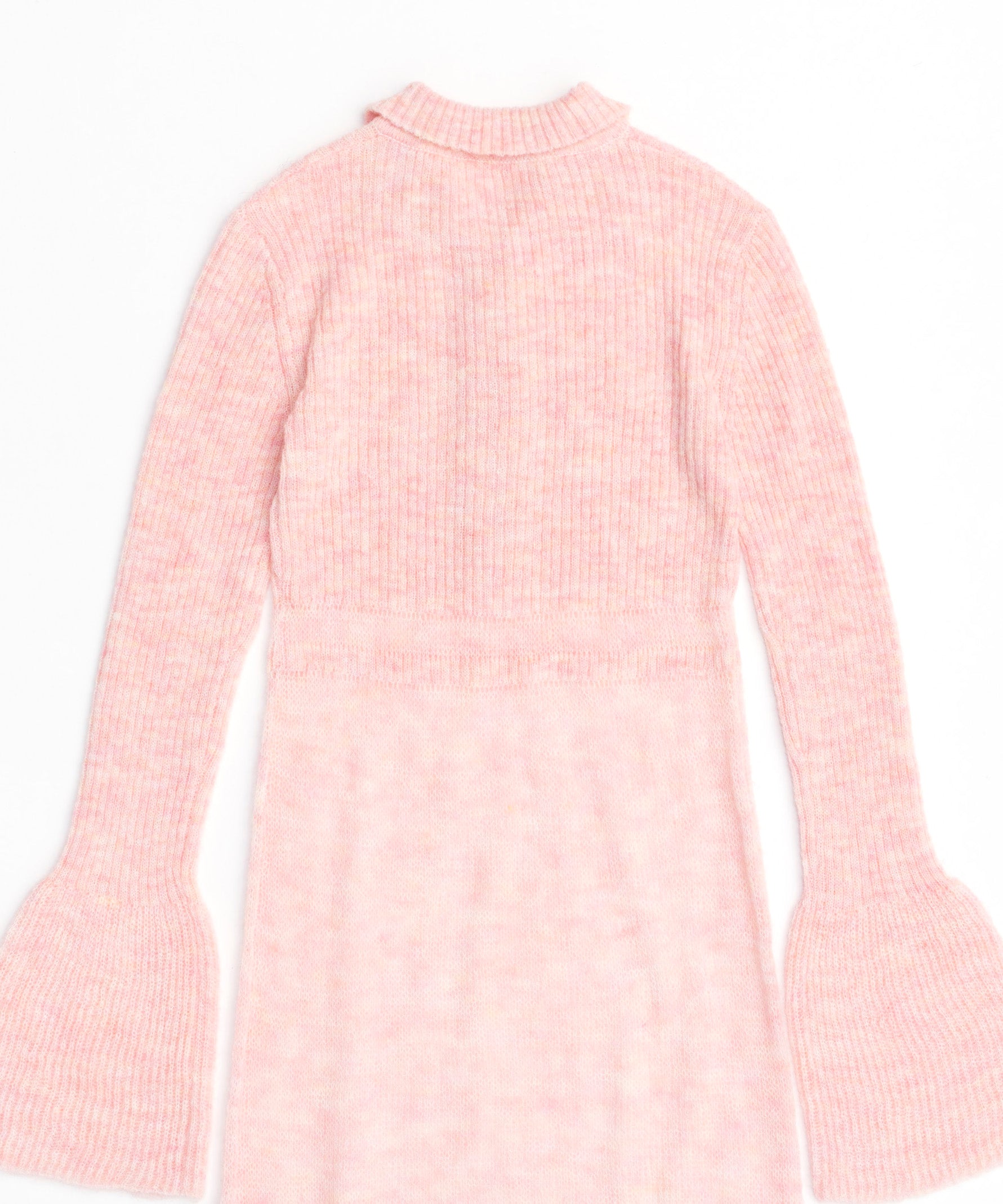 【24AUTUMN PRE-ORDER】Sheer Knit Polo Shirt Maxidresses