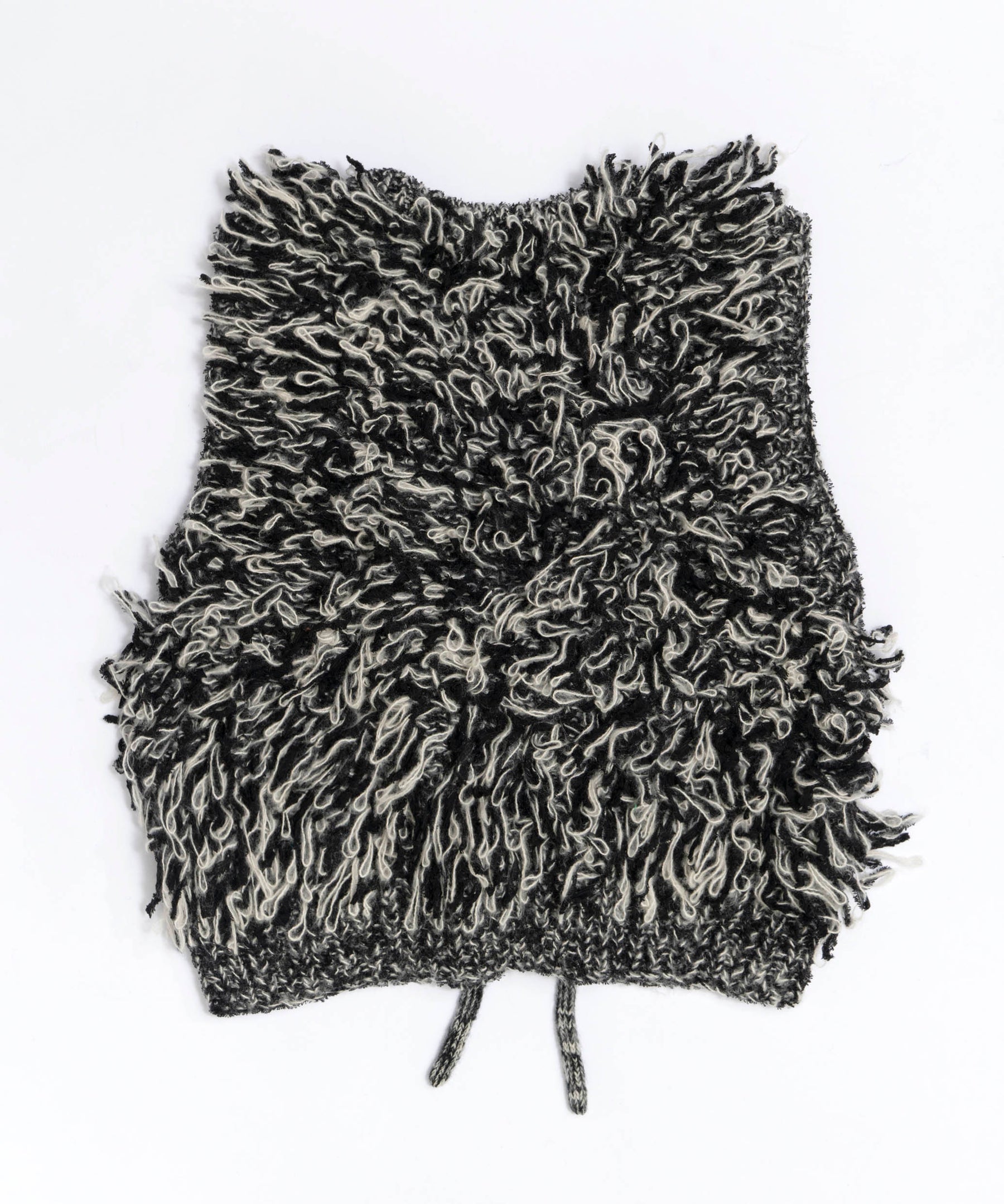 2way Tape Yarn Loop Knit Vest