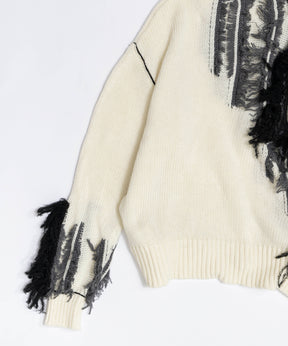 Random Cut Fringe Knit