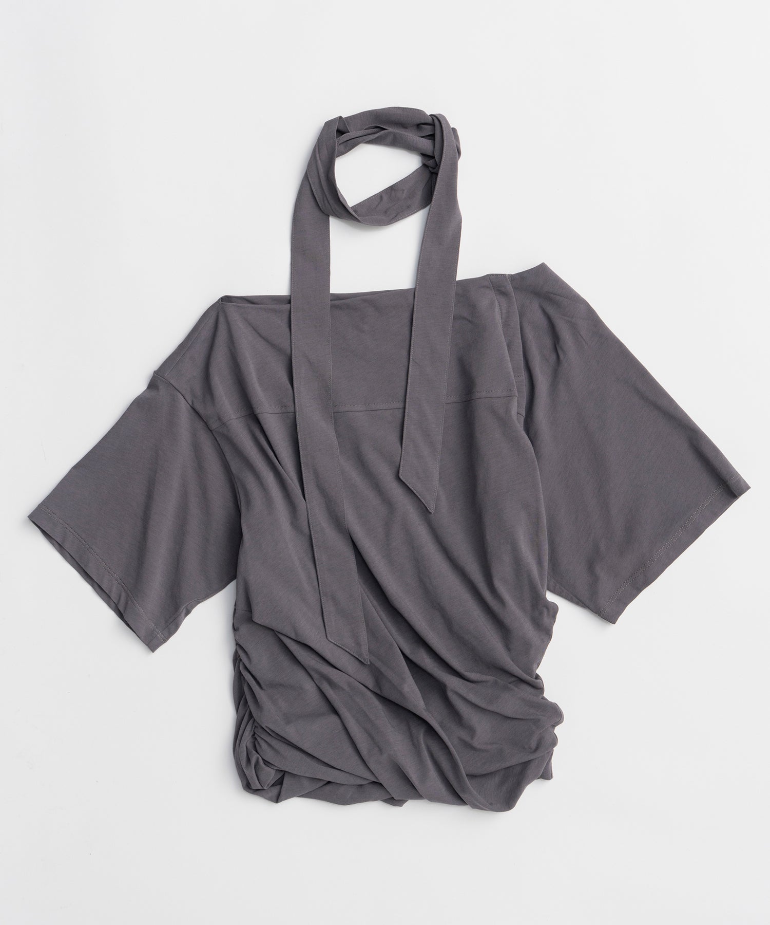 Tie Detail 2WAY Twist T-Shirt