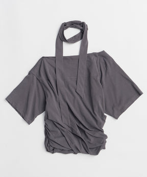 Tie Detail 2WAY Twist T-Shirt